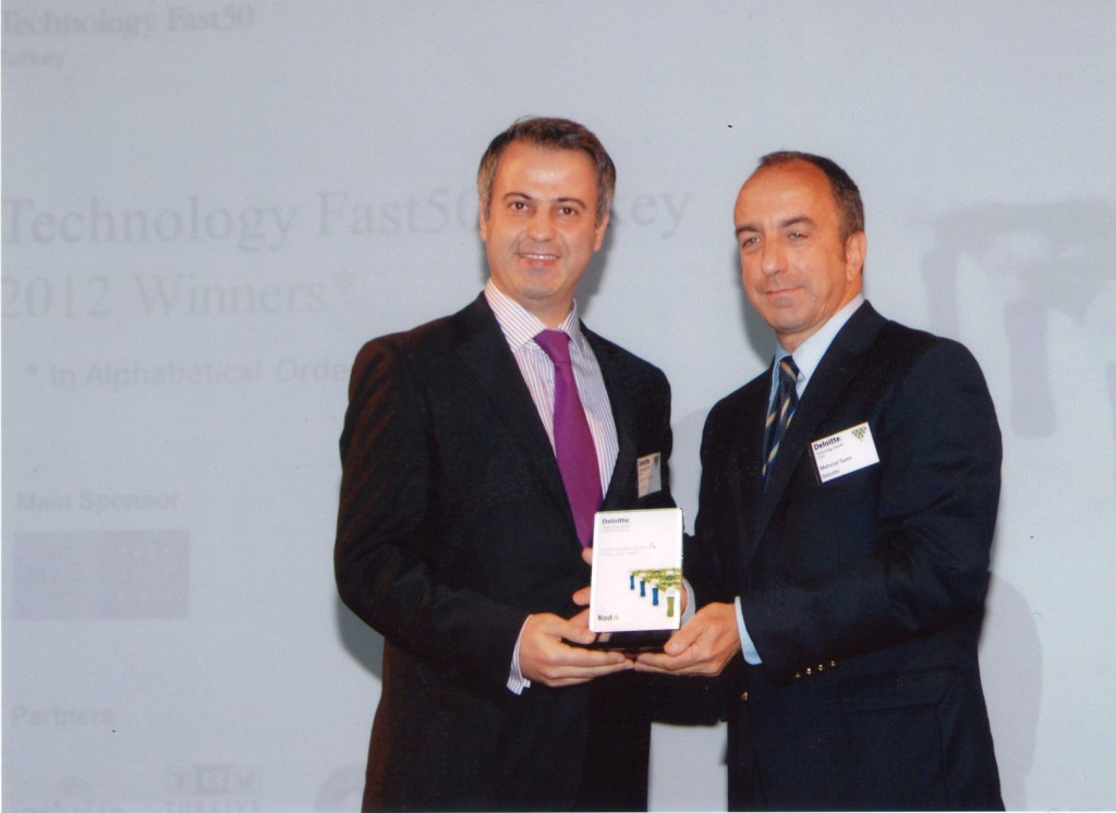 Kod-A Bilişim Deloitte Teknoloji Fast50 2012’de Ödül Aldı