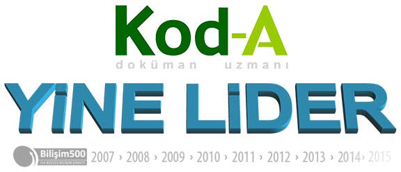 Kod-A Doküman / Arşiv Yönetimi Sektöründe Yine Pazar Lideri Oldu